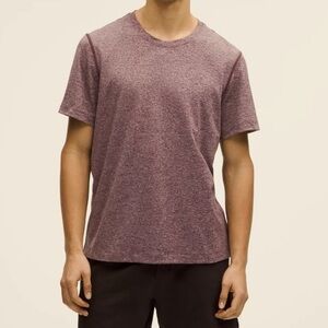 Lululemon Soft Jersey Short-Sleeve Shirt Heathered Berry L